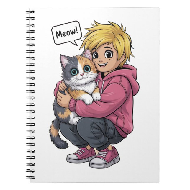Cuaderno Amantes de los gatos (Frente)