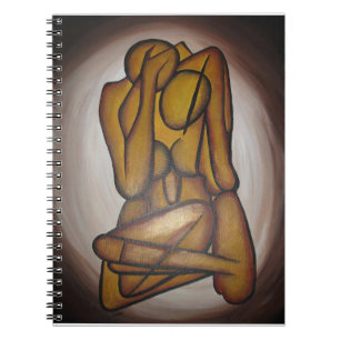 Cuaderno Amantes Del Arte Contemporáneo En Ochre Y Brow
