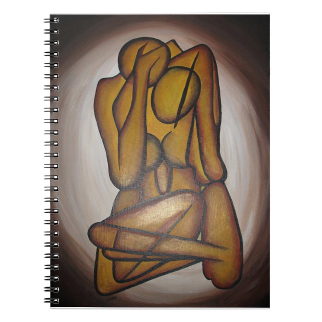 Cuaderno Amantes Del Arte Contemporáneo En Ochre Y Brow (Frente)