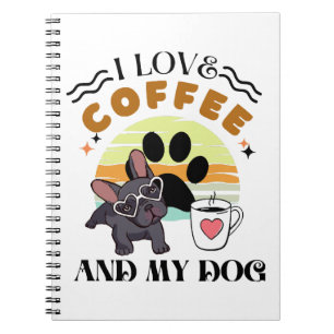 Cuaderno Amantes del Café - Me encanta el café y mi perro