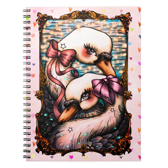 Cuaderno Amantes del cisne (Frente)