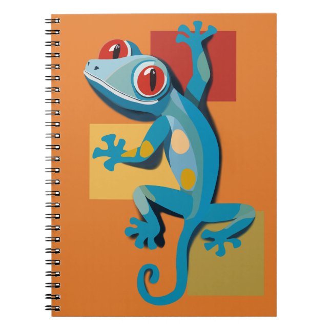 Cuaderno Amantes del Reptile Gecko Azul (Frente)