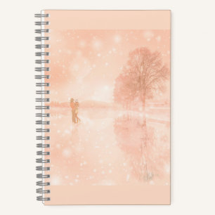 Cuaderno Amantes en un estanque congelado