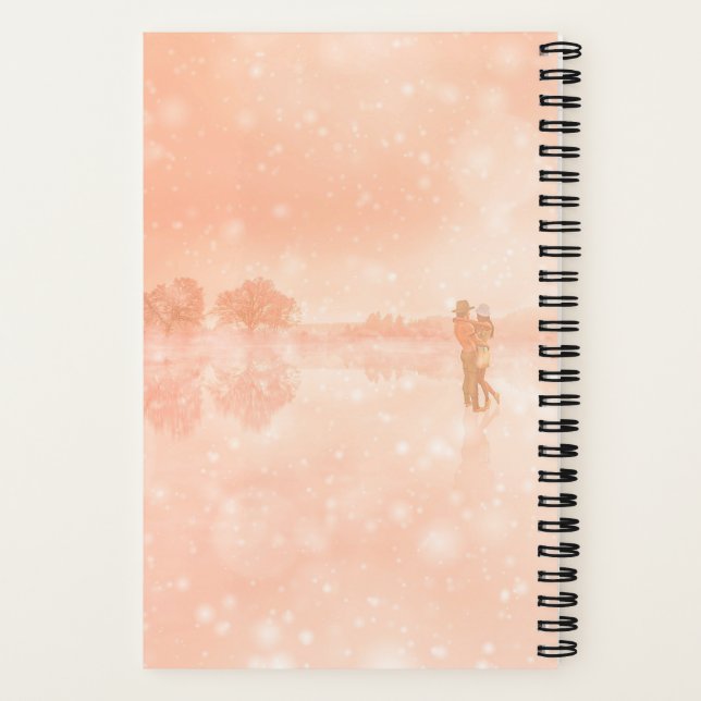 Cuaderno Amantes en un estanque congelado (Reverso)