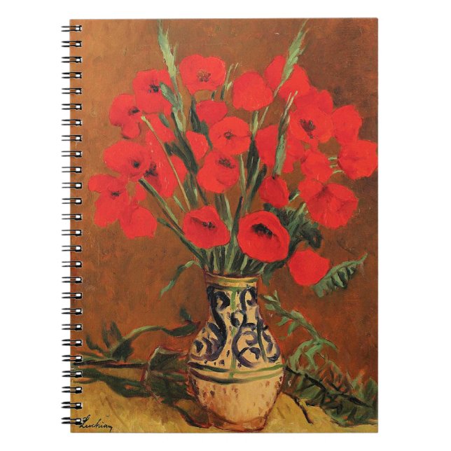 Cuaderno Amapolas, arte fino de Stefan Luchian, (Frente)