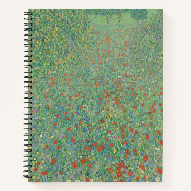 Cuaderno Amapolas en flor - Gustav Klimt (Anverso)