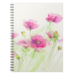 Cuaderno Amapolas pintadas 3 de la acuarela