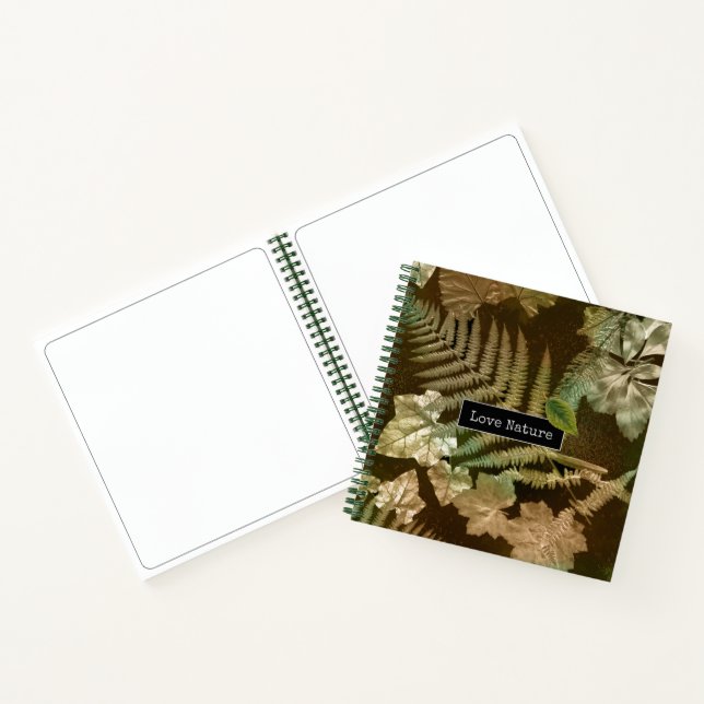 Cuaderno Amar a la naturaleza Impresión de hojas Ferny Leaf (Interior)