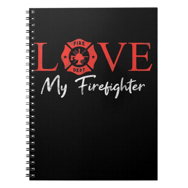 Cuaderno Amar a mi pareja de amigos novios bomberos (Frente)