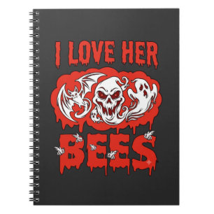 Cuaderno Amar a sus abejas calavera murciélago fantasma got