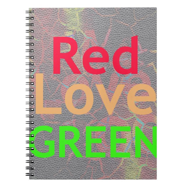 CUADERNO AMAR EL ORO ROJO VERDE (Frente)