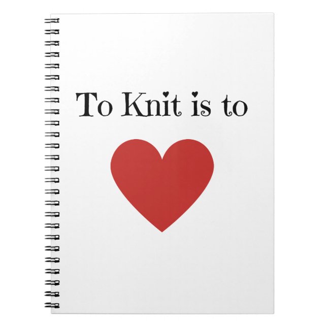 Cuaderno Amar es a Knit - (Frente)