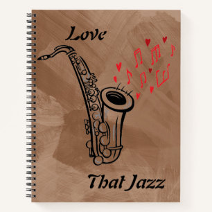 Cuaderno Amar ese bloc de notas/diario de jazz