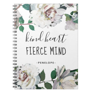 Cuaderno Amar la mente fuerte del corazón acuarela Floral y