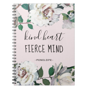 Cuaderno Amar la mente fuerte del corazón acuarela Floral y