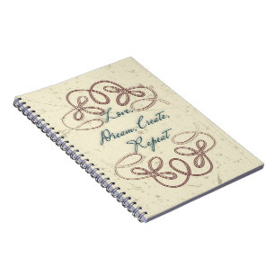 Cuaderno Amar, Soñar, Crear, Repetir, Diseño folclórico