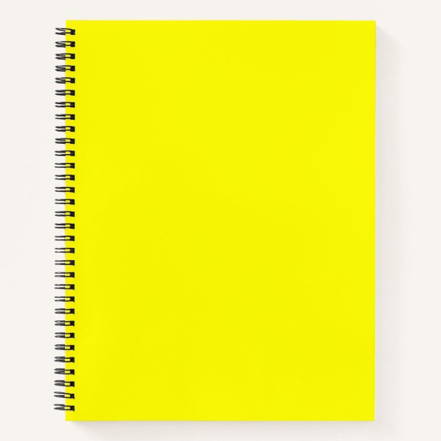 Cuaderno Amarillo brillante (color sólido)  (Anverso)
