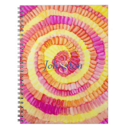 Cuaderno Amarillo colorido, Naranja, rosado