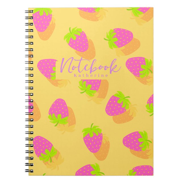 Cuaderno Amarillo de fresa (Frente)