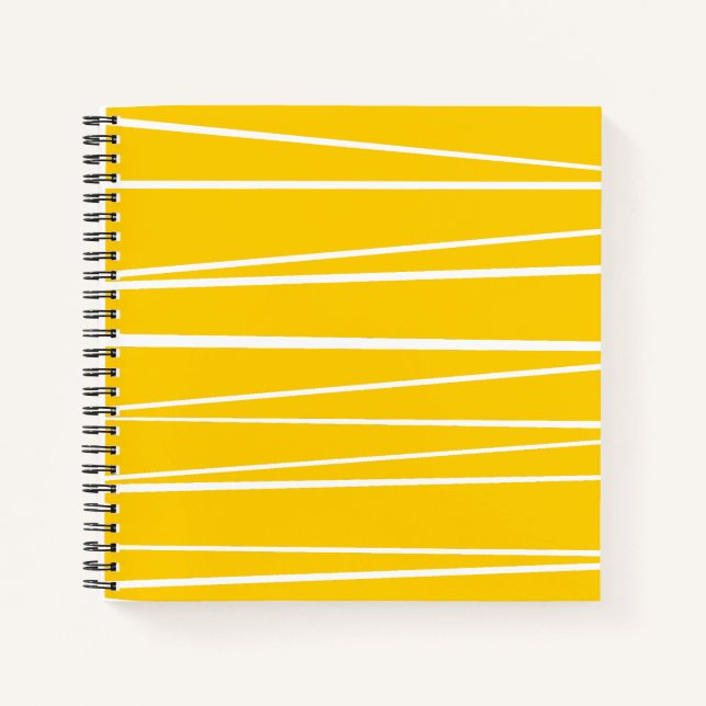 Cuaderno amarillo de rayas españolas cuadrado (Anverso)