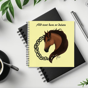 Cuaderno Amarillo del caballo marrón celta