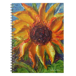 Cuaderno amarillo del girasol