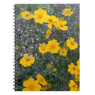 Cuaderno Amarillo, floral, naturaleza, flores, naturaleza,