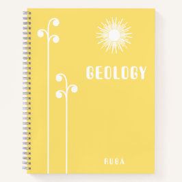 Cuaderno amarillo lindo