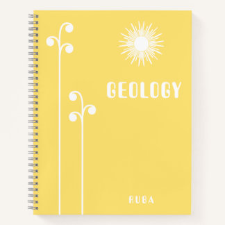 Cuaderno amarillo lindo