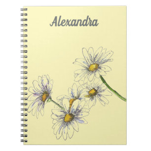 Cuaderno Amarillo Mantequilla con nombre o mensaje 