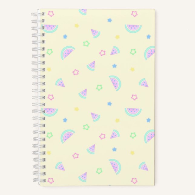 Cuaderno Amarillo Sandía Pastel (Anverso)