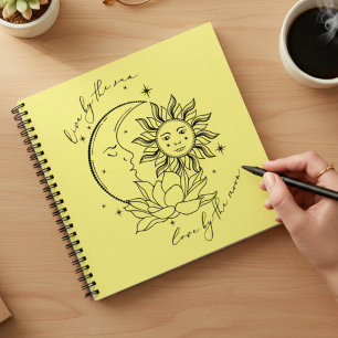 Cuaderno Amarillo Sol y Luna