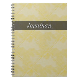 Cuaderno Amarillo superficial de cerámica de la teja llana