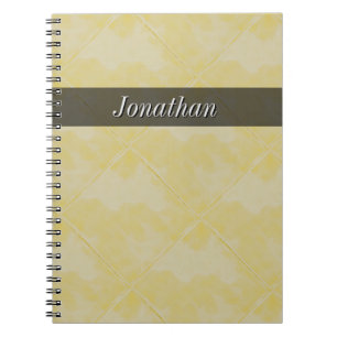 Cuaderno Amarillo superficial de cerámica de la teja llana