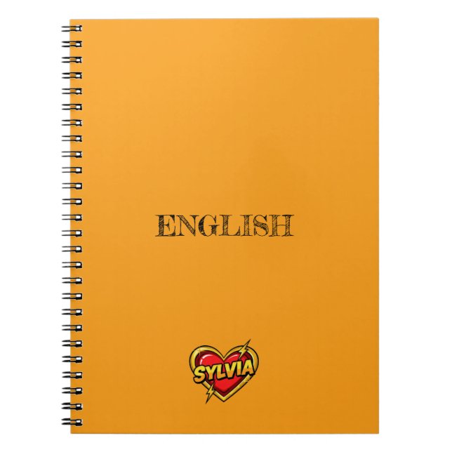 Cuaderno Amarillo Sylvia Heart (Frente)