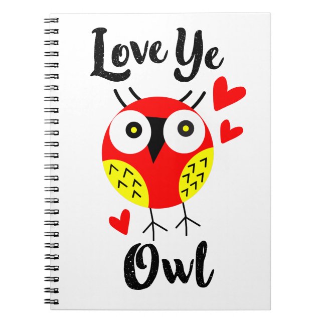 Cuaderno amate búho (Frente)