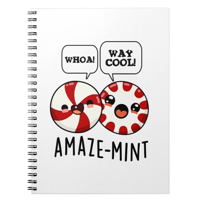 Cuaderno Amaze-mint Chiste Divertido de Menta Pun  (Frente)
