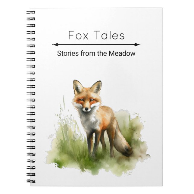 Cuaderno Amber Gaze: personalizado de Meadow Fox (Frente)