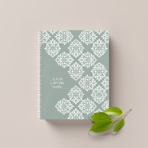 Cuaderno Ambiencia de Damasco Resumen Geométrico (Gris Smok