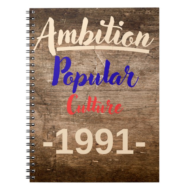 Cuaderno Ambition: Popular Culture (Frente)