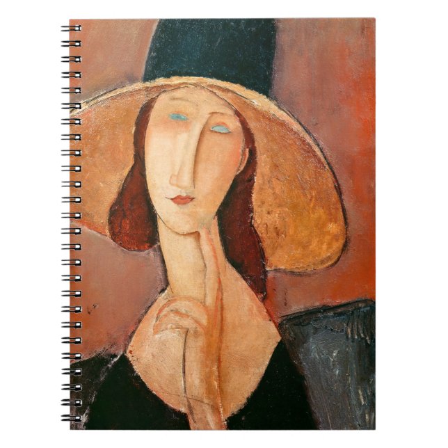 Cuaderno Amedeo Modigliani - Jeanne Hebuterne en gran Gorra (Frente)