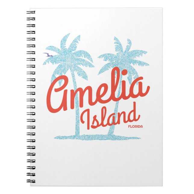 Cuaderno Amelia Island Florida Beach Coral Surf (Frente)