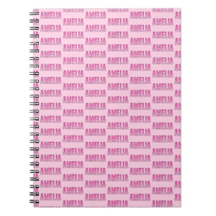 Cuaderno Amelia pink name T-Shirt