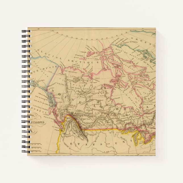 Cuaderno América rusa, Nueva Bretaña y Canadá (Anverso)