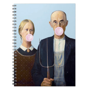 Cuaderno American Gothic Blowing Pink Bubble gum