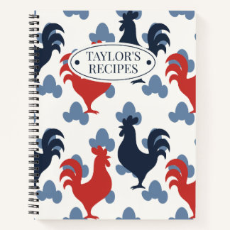 Cuaderno Americana Folk Art Roosters – Rustic Farm Recipe