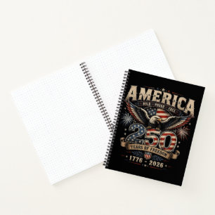 Cuaderno Americano 250 Aniversario Patriótico USA 4 de Juli