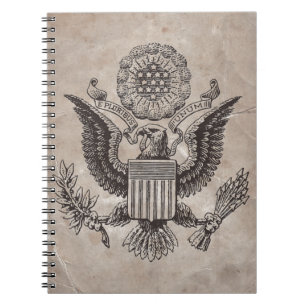 Cuaderno americano de Escudo de Armas Antiguo