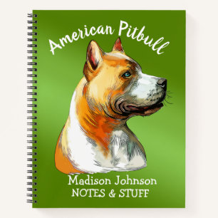 Cuaderno americano Pitbull de vuelta al cole