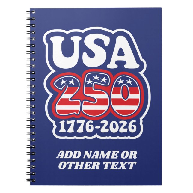 Cuaderno America's 250th Birthday - Groovy USA 250 (Frente)